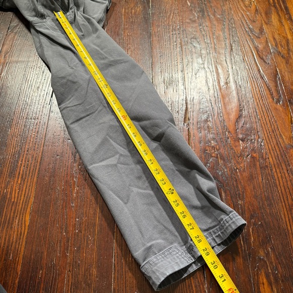 Duluth Trading Pants Men 36x30 Gray Flex Fire Hose Foreman Canvas Relaxed Fit - Picture 8 of 15